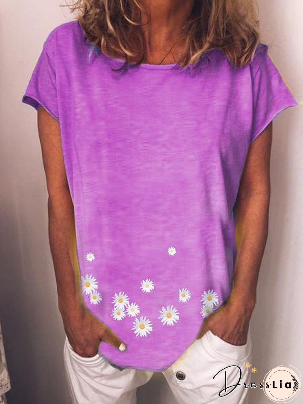 sunflower Casual O-Neck T-shirt