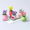 Cute Plant Fridge Magnets Mini Ceramic Vase Fridge Magnets Tiny 3D Plant Vase