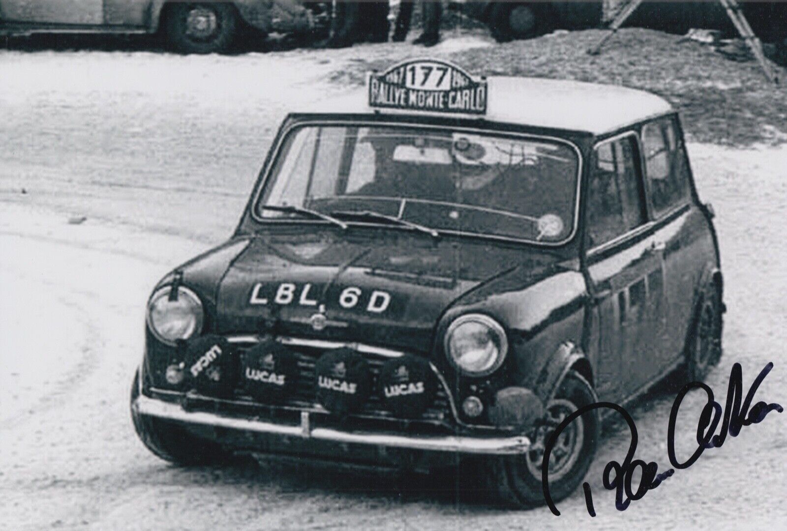 Rauno Aaltonen Hand Signed 12x8 Photo Poster painting Rally Autograph Mini Cooper 17