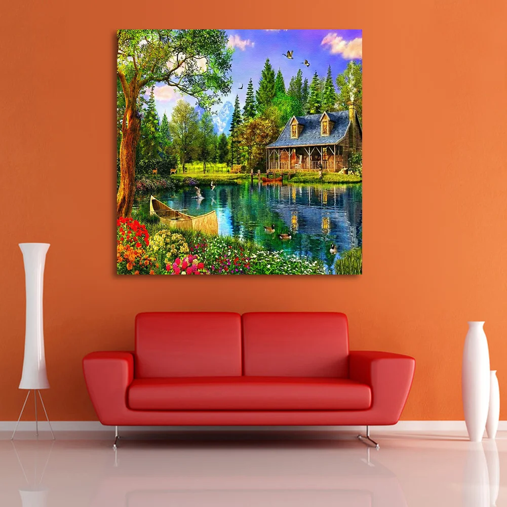 Diamond Painting - Partial Round Drill - Rural(30*30cm)