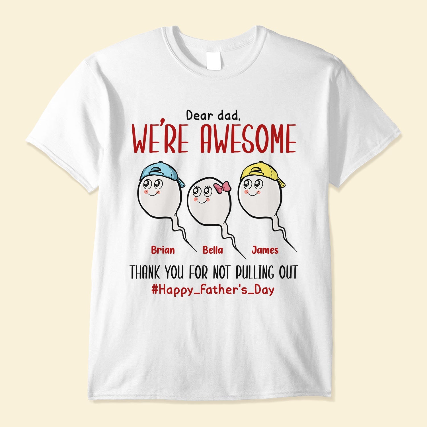 Loveyoufancy Thank For Not Pulling Out - Personalized Shirt