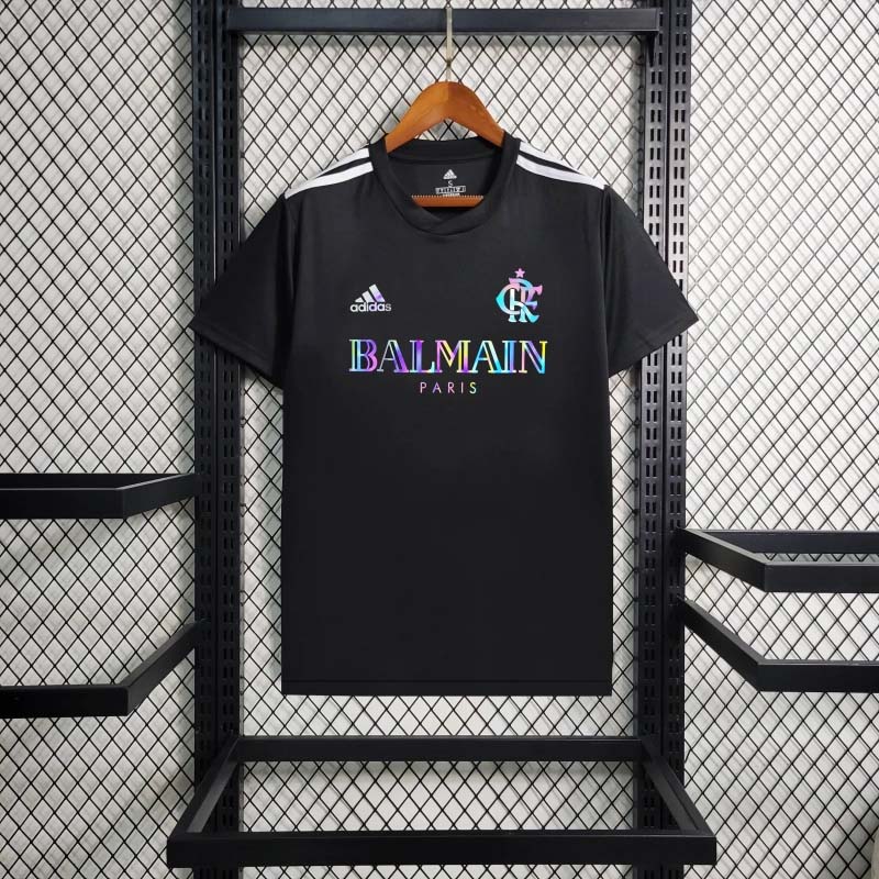 2024-2025 Flamengo black Casual Shirts-Reflective version-Football Shirt 1:1 Thai Quality
