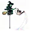 Halloween Witch Cauldron Garden Light for Lawn Porch Patio Walkway Entryway
