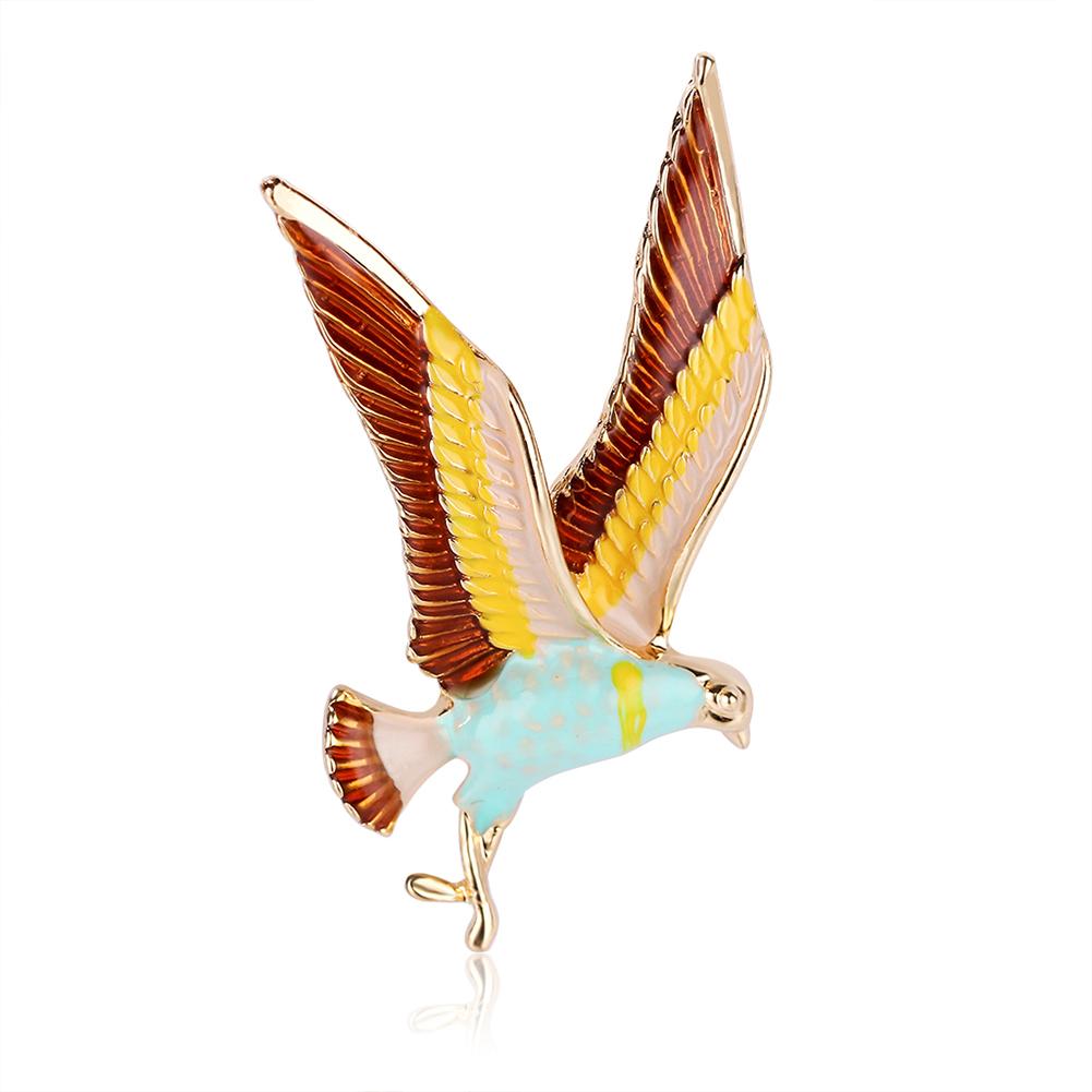 

Trendy Animal Eagle Shape Brooches Drop Oil Pin Women Accessories Gift, 501 Original