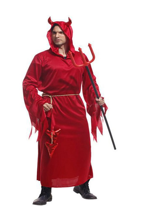 Halloween Cosplay Red Devil Bull Demon King Costume For Men-elleschic