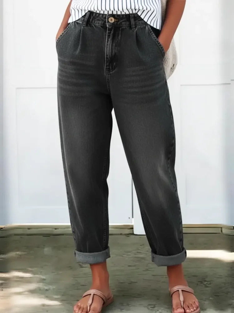 Women's Casual Cotton Denim Pants socialshop