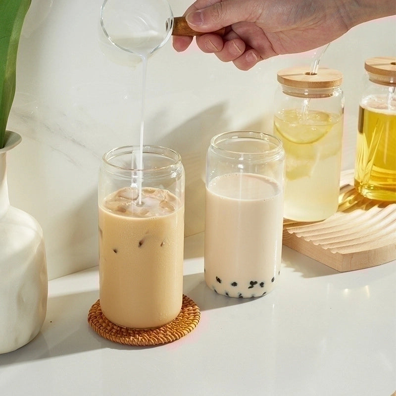 Casual Solid Color Borosilicate Glass Glass Water Bottles 1 Piece