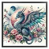 Flower Dragon-11CT Stamped Cross Stitch 50*50cm/19.69*19.69in