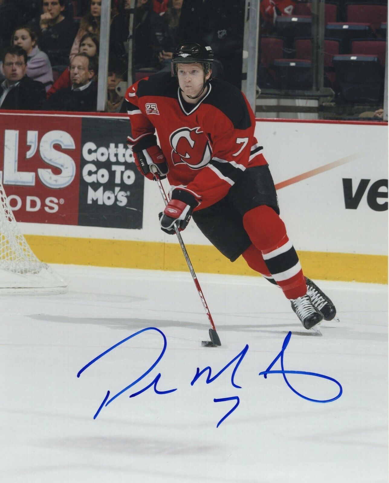 PAUL MARTIN SIGNED NEW JERSEY DEVILS 8X10 Photo Poster painting