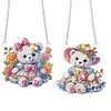 2 PCS Flower Bear - 5D DIY Pendant