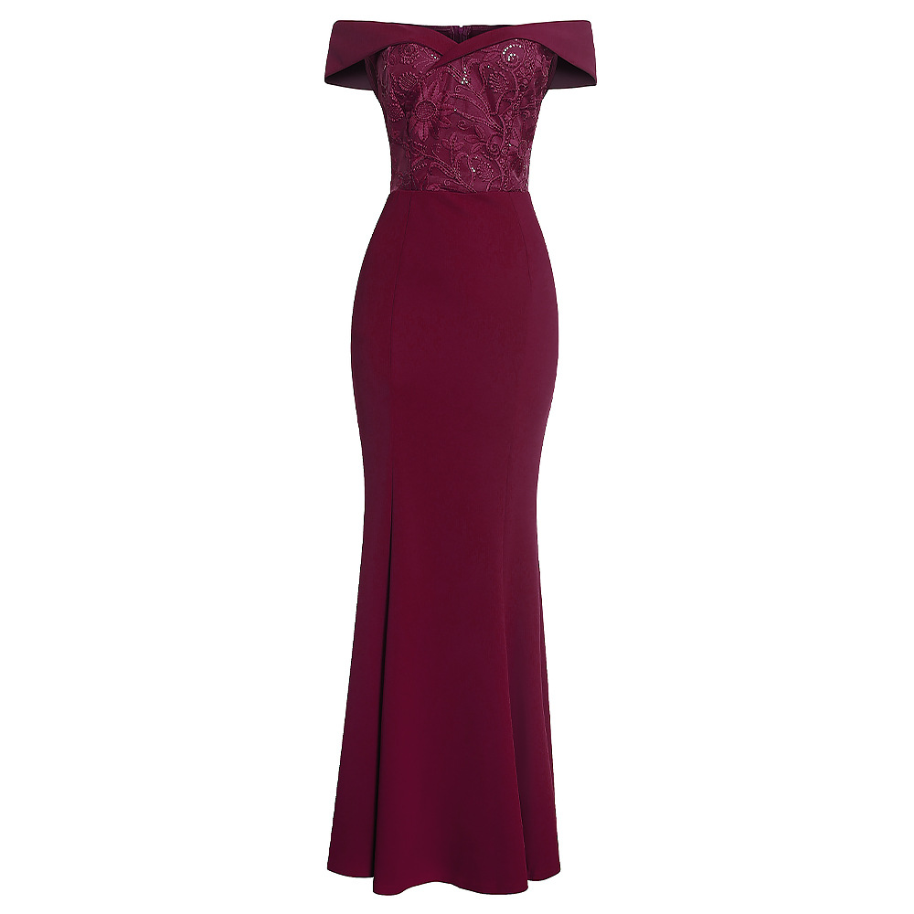 Wholesale African Women Sexy Off Shoulder Evening Dress Trailing Long ...