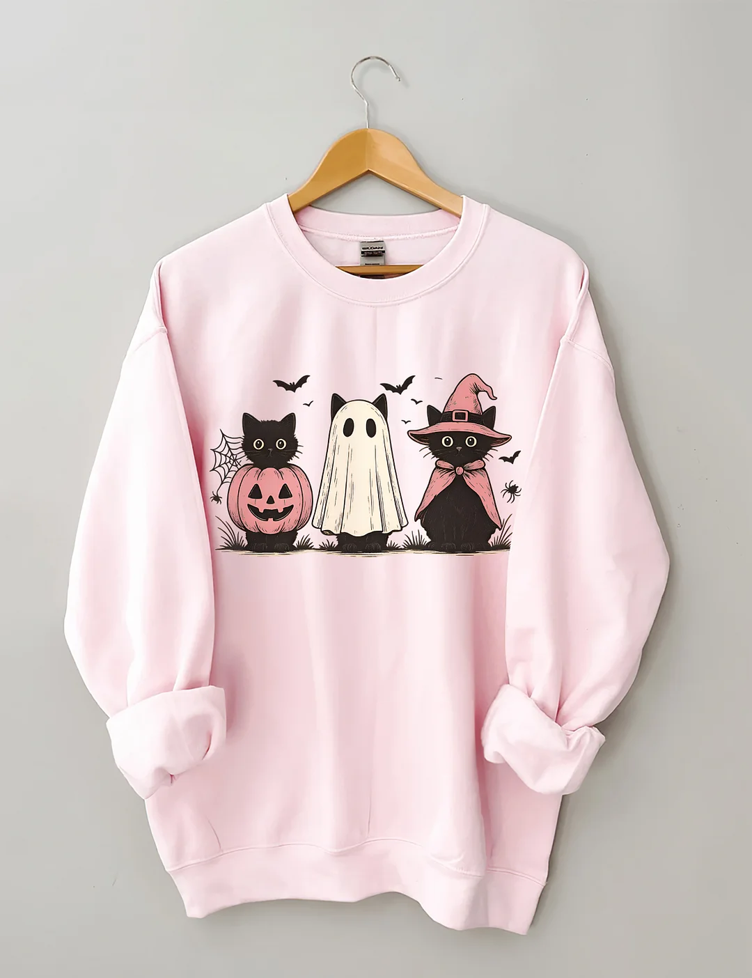 Boo Ghost Black Cat Sweatshirt