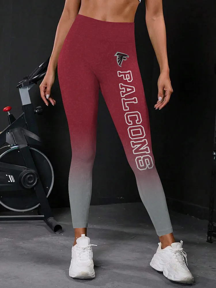 Atlanta Falcons High Waist Push Up Printed Leggings