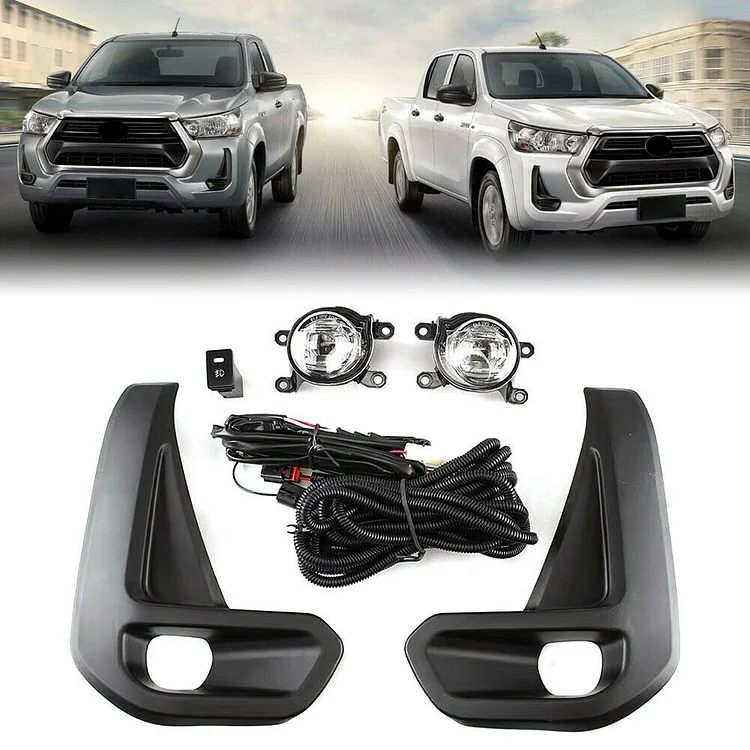 ITN AUTO 4WD Offroad Parts Fog Lamp Assembly Replacement for Hilux Revo 2021-2023 itunning with fog lamp cover ITN Auto
