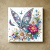 Framed Diamond Painting - Special Shaped - Butterfly (25x25cm)