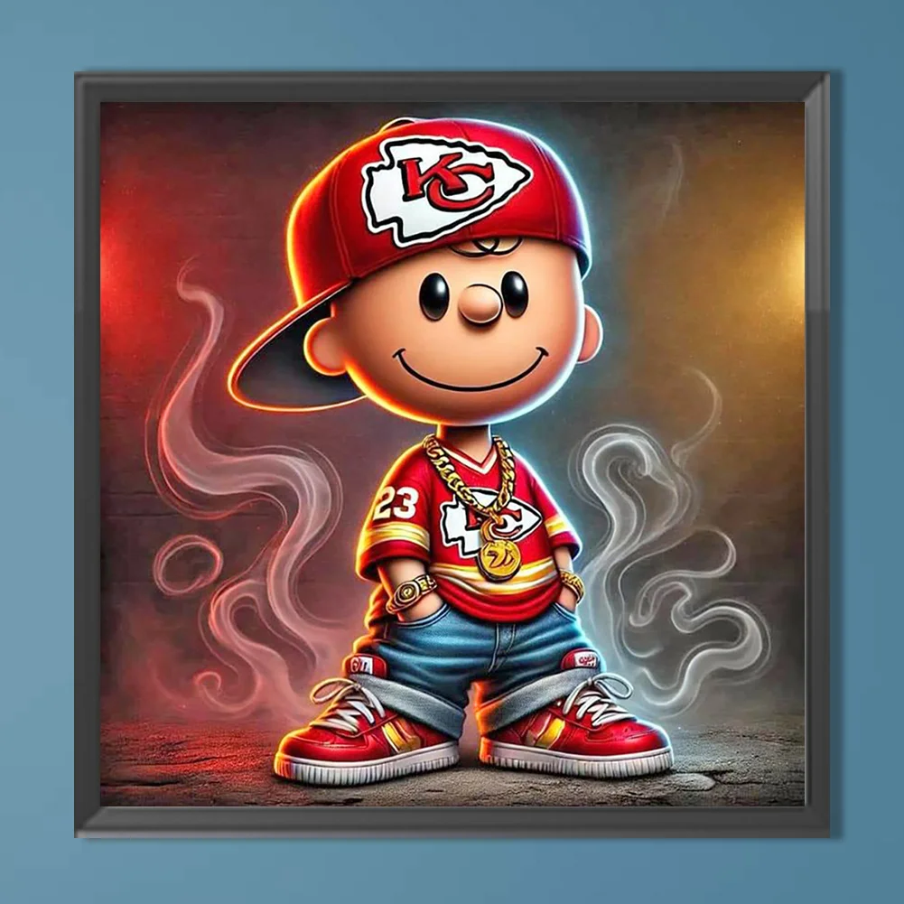 Diamond Painting - Full Round Drill - Kansas City Chiefs(Canvas|40*40cm)