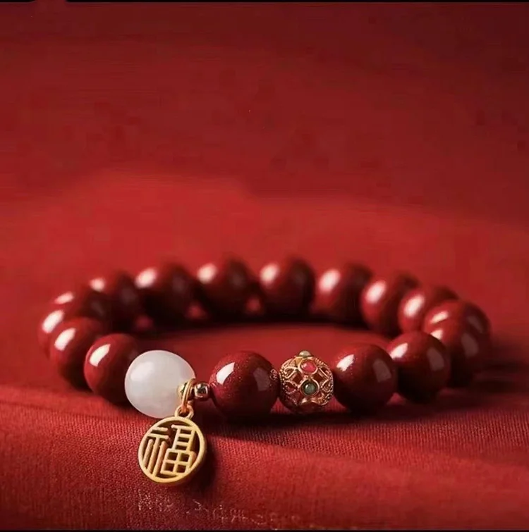 Thangka Buddha “Ben Ming Nian“ Fu Character Luck Charm Bracelet - Enhance Your Luck in Your Zodiac Year
