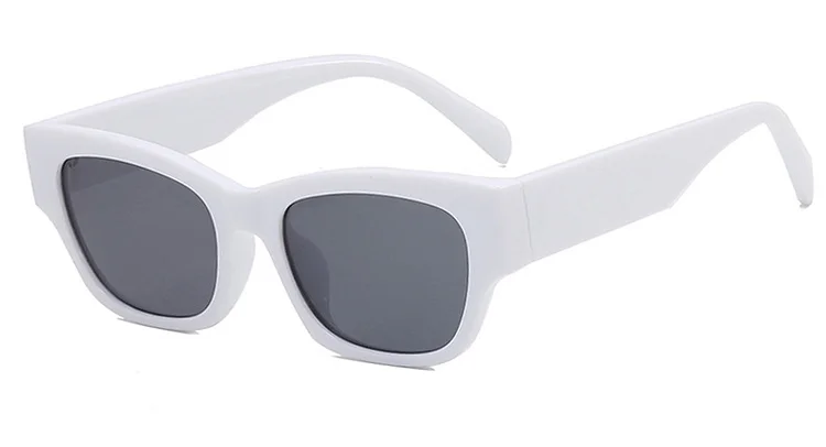 Classic Cat Eye Sunglasses Women Vintage White Small Sun Glasses Woman Ins Popular Shades UV400 Eyewear Oculos De Sol