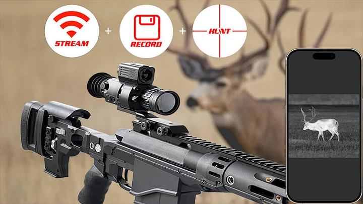 Lunette De Visée Thermique GTGUARD X350 – 384x288, DVR 64Go, écran OLED, Pour Chasse
