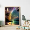 Aurora Moon-11CT Stamped Cross Stitch 40*50cm