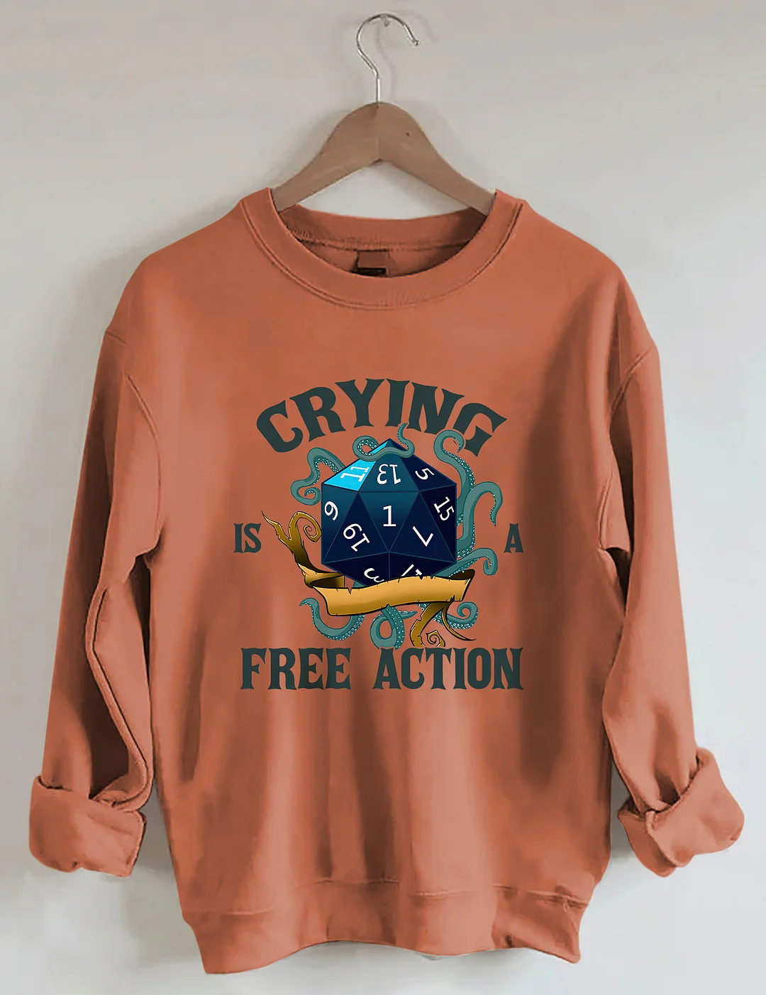 Crying Is A Free Action Sweatshirt