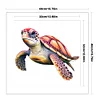 >SALE<Full Embroidery Eco-cotton Thread 14CT Printed Sea Turtle Cross Stitch 40x40cm