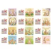12PCS Diamond Painting Retro Easter Greeting Card Kit for Birthdays Thanksgiving & Special Occasion
