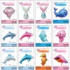 10PCS Ocean World Cartoon Mermaid Shark Dolphin Shell Fish Themed Party Aluminum Film Balloons Festive Decors
