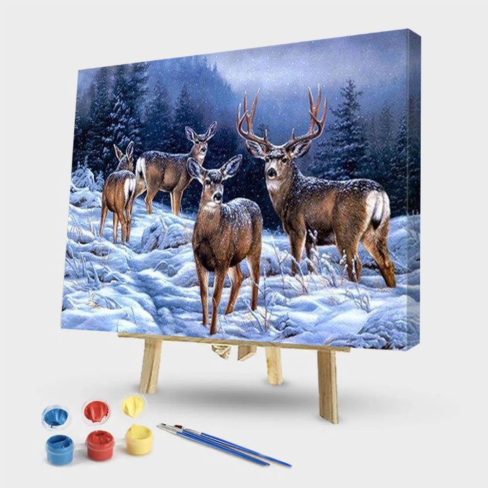 

Alaska Deers – Paint By Numbers - 40*50CM, 501 Original
