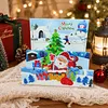 1Pcs Diamond Painting Christmas Snowman Reindeer Theme Greeting Card Set with Envelopes