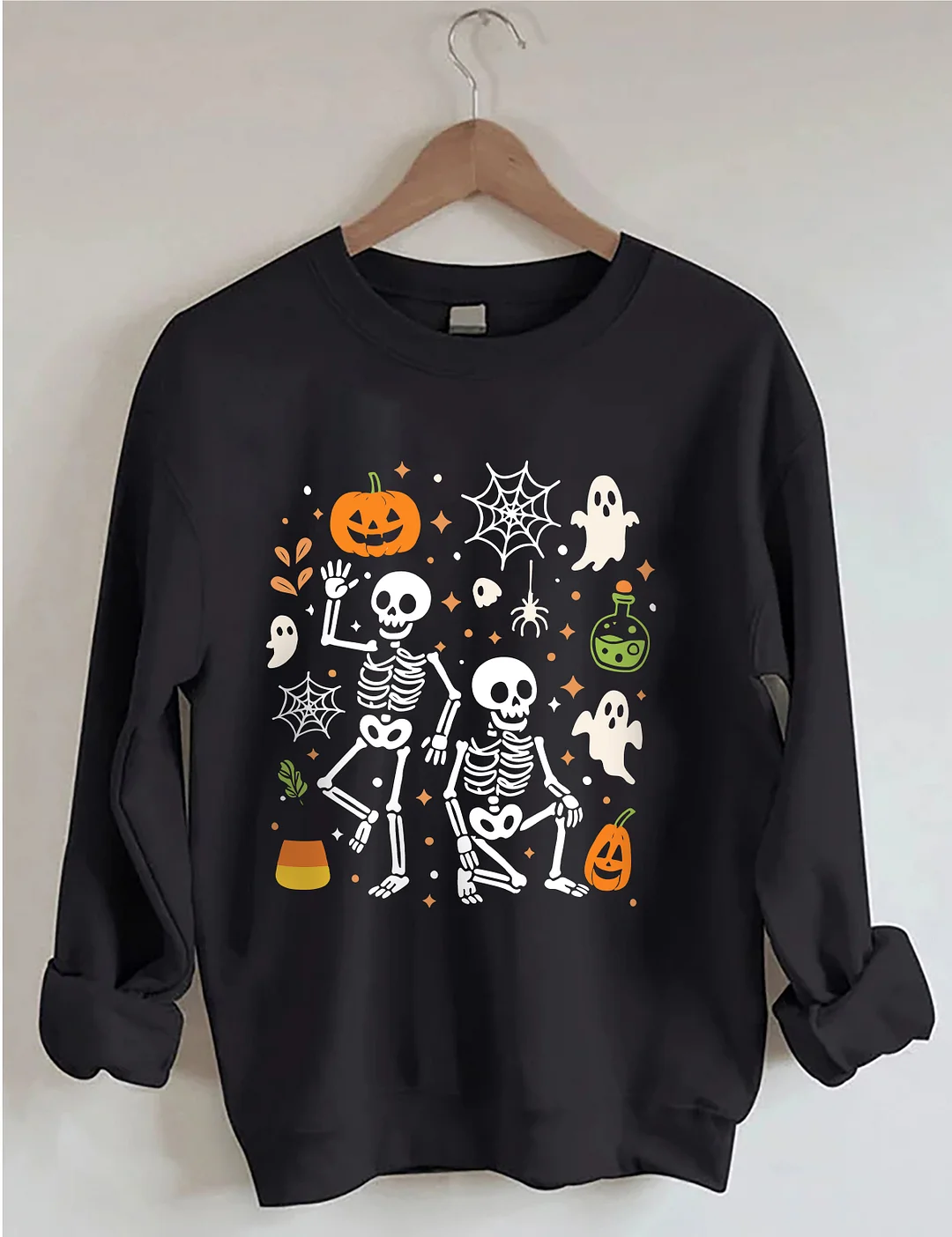 Slightly Subtle FDT Halloween Skeleton Sweatshirt