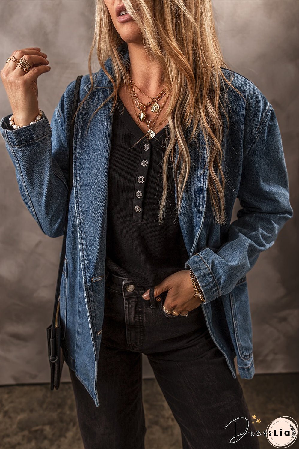 Raw Hem Denim Jacket