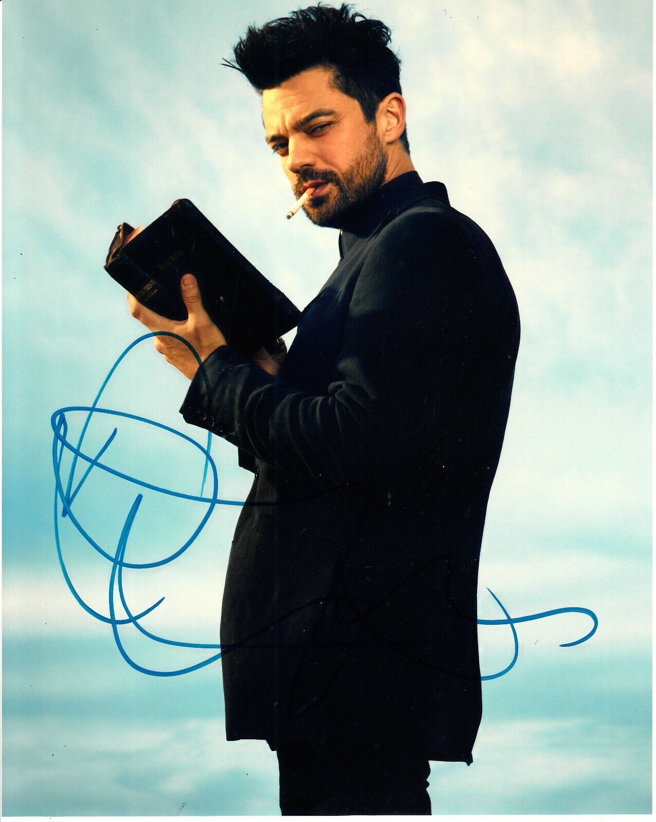 DOMINIC COOPER SIGNED PREACHER Photo Poster painting UACC REG 242 (8)