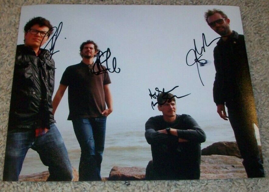 WHITE DENIM BAND SIGNED AUTOGRAPH 8x10 Photo Poster painting A w/PROOF JAMES PETRALLI +3