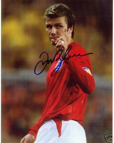 DAVID BECKHAM - TEAM ENGLAND Autorgaphed Signed Reprint Photo Poster painting !