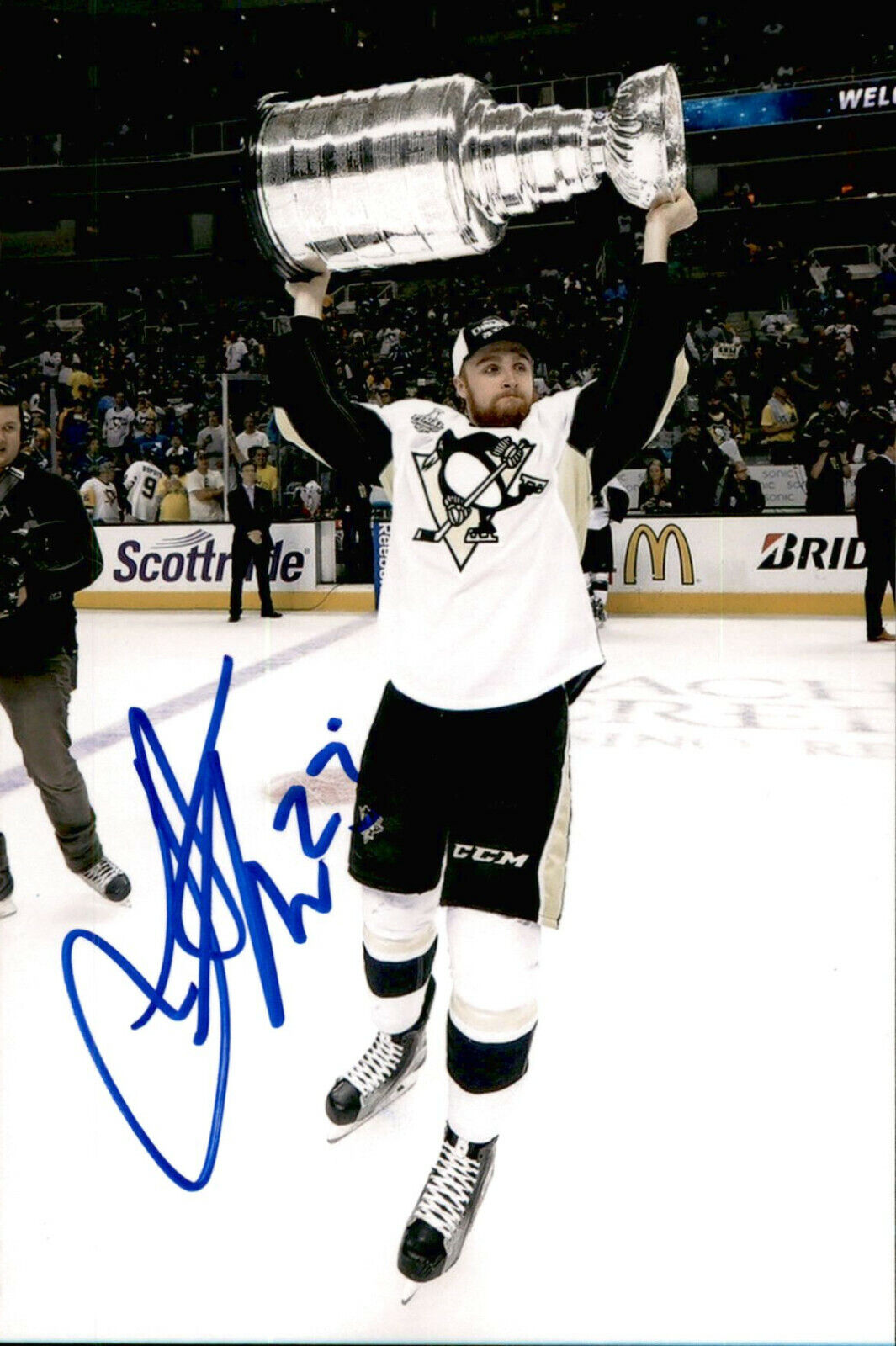 Scott Wilson SIGNED 4x6 Photo Poster painting PITTSBURGH PENGUINS STANLEY CUP