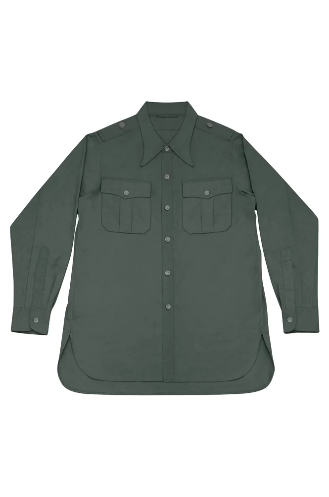   Wehrmacht/Elite Green-Grey Long Sleeve Shirt German-Uniform