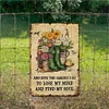 And into the garden I go to lose my mind - Vintage Metal Signs - 20*30cm/30*40cm - Garden
