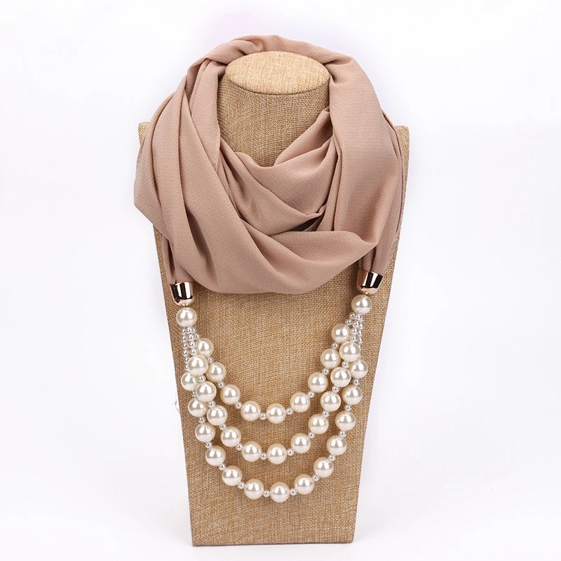 Women's Streetwear Solid Color Chiffon Patchwork Winter Scarves
