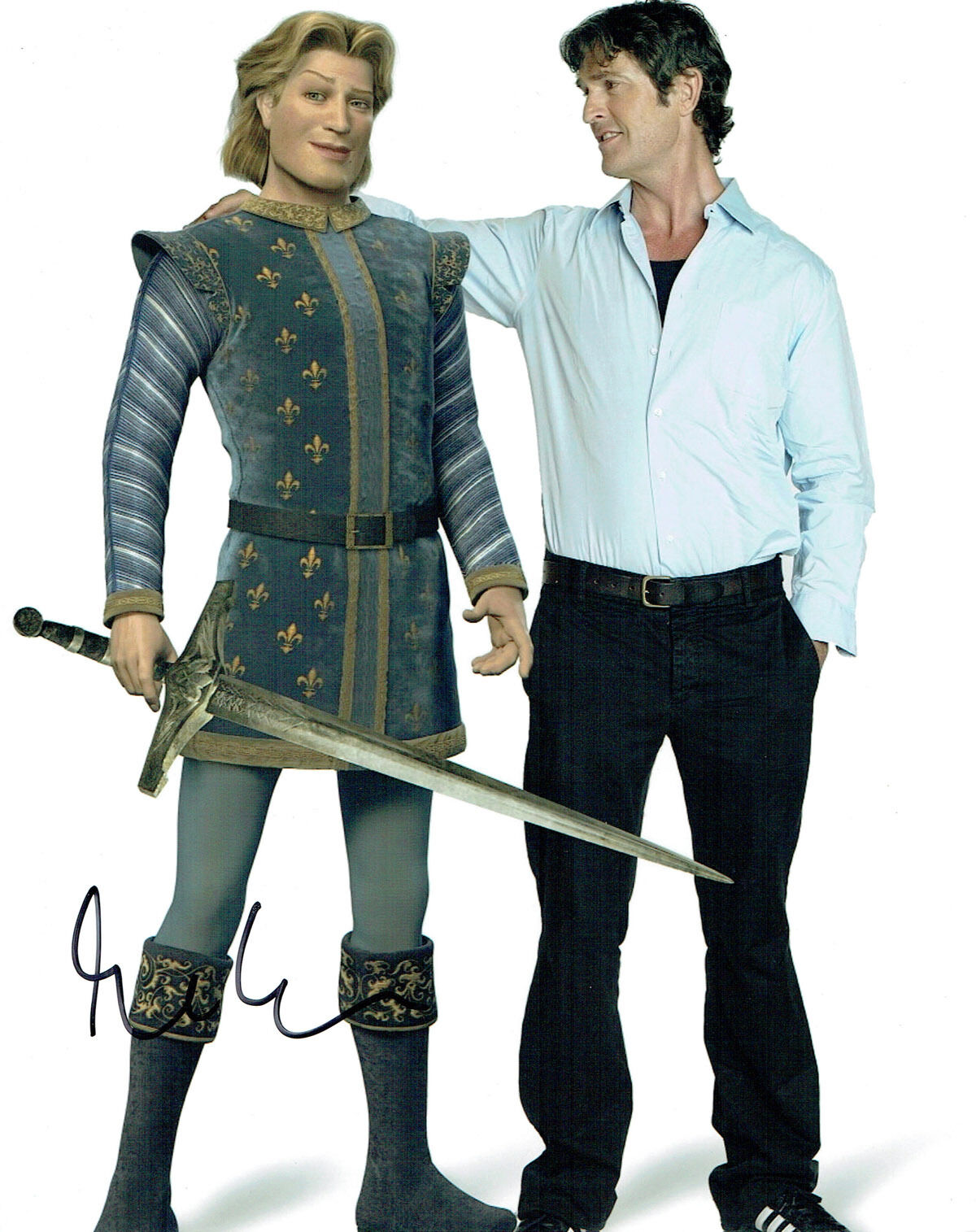 Rupert EVERETT Signed Autograph 10x8 Photo Poster painting AFTAL COA Prince Charming Voice SHREK