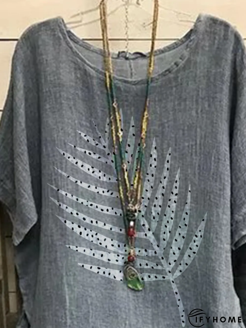 Plus size Vintage Casual T-shirt | IFYHOME