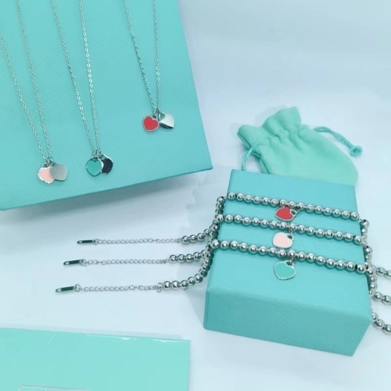 Vintage Style Minimalist Heart Shape 304 Stainless Steel Pendant Necklace