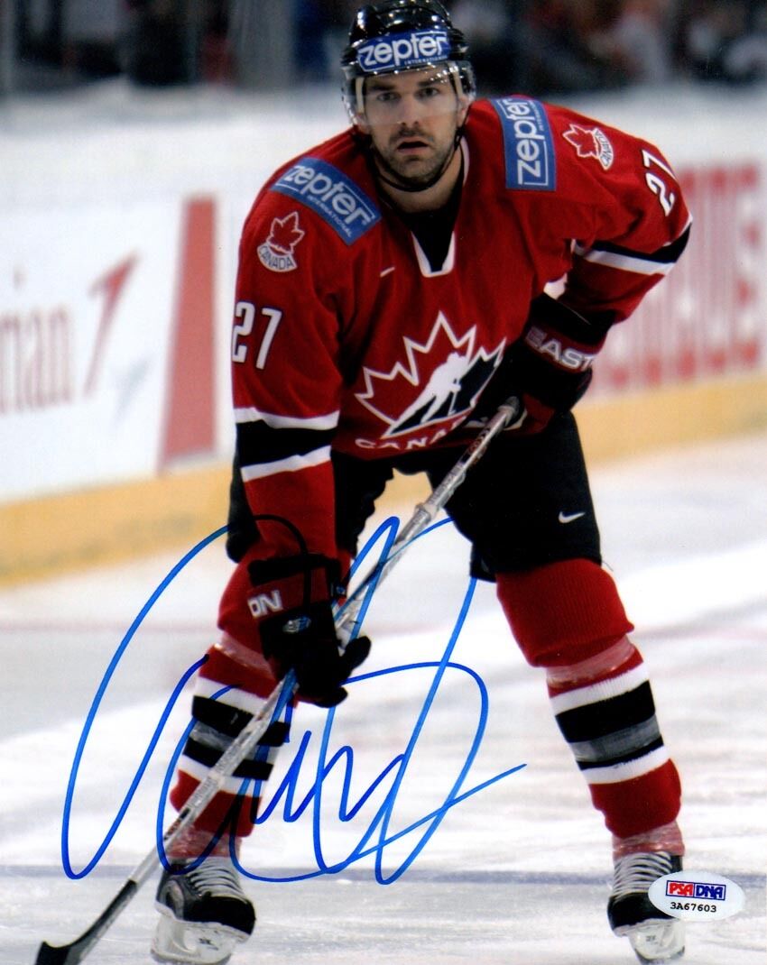 Dan Boyle SIGNED 8x10 Photo Poster painting Team Canada Olympic ITP PSA/DNA AUTOGRAPHED