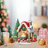 >SALE<Acrylic Special Shaped Christmas Cat House Desktop Diamond Art Kits for Home
