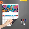 DIY Special Shaped Colorful Pattern 5D DIY Diamond Art Monthly Planner Kits