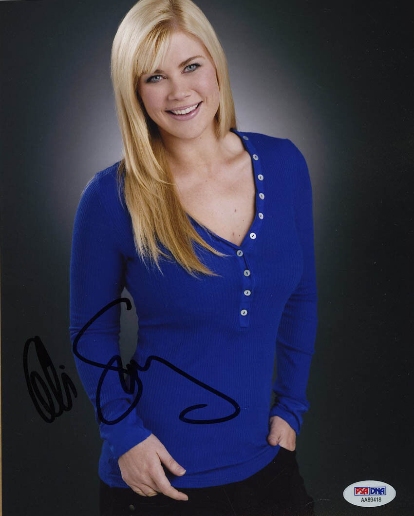 Alison Sweeney SIGNED 8x10 Photo Poster painting Sami Days Of Our Lives PSA/DNA AUTOGRAPHED