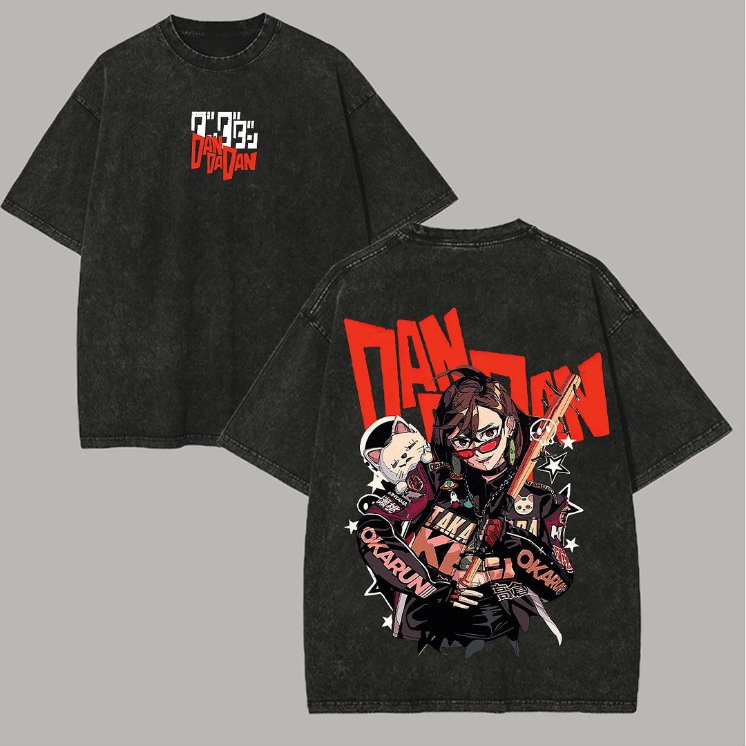 Dandadan Printed Unisex Washed T-Shirt