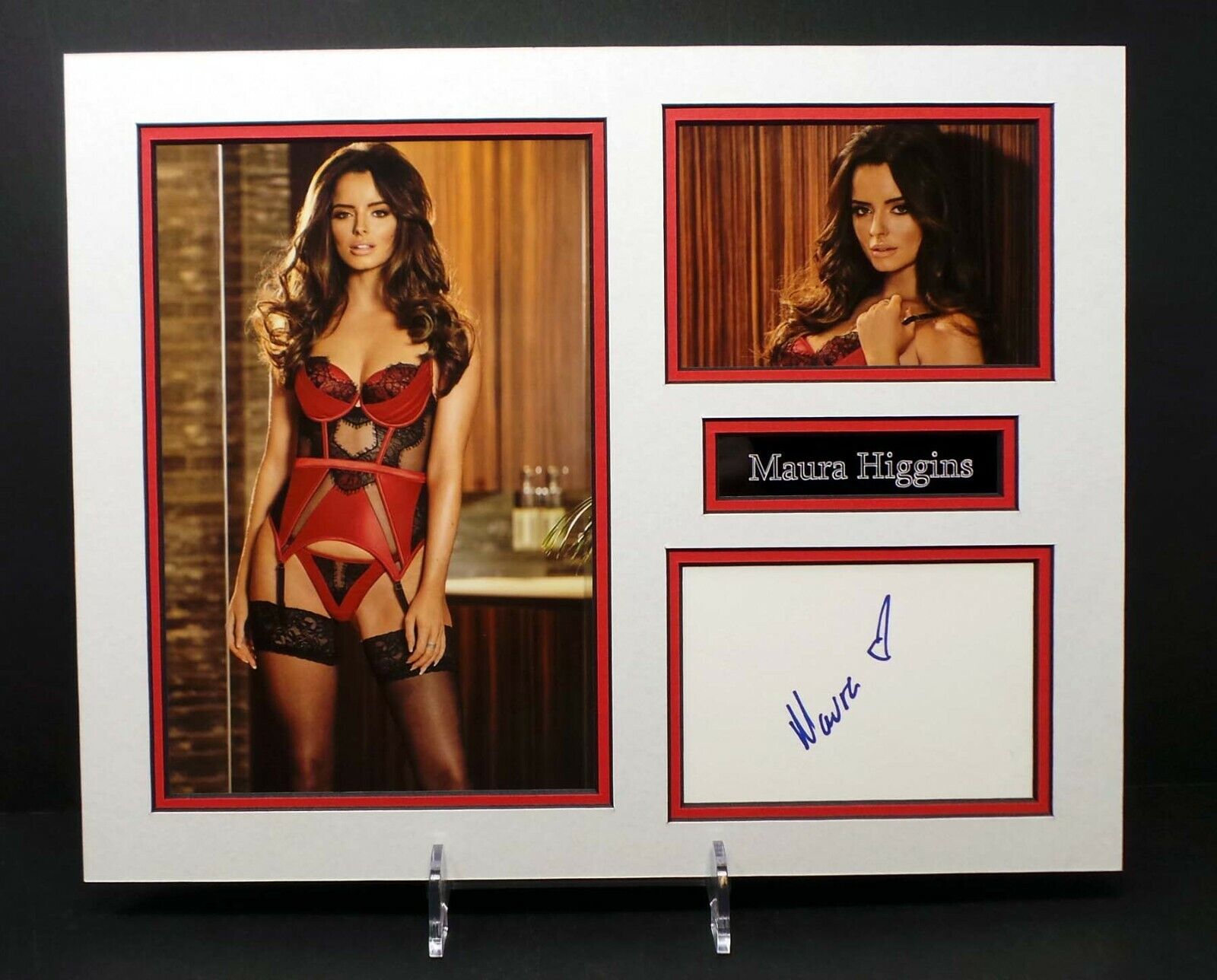 Maura HIGGINS SEXY Signed Mounted Photo Poster painting Display AFTAL RD COA Love Island Babe