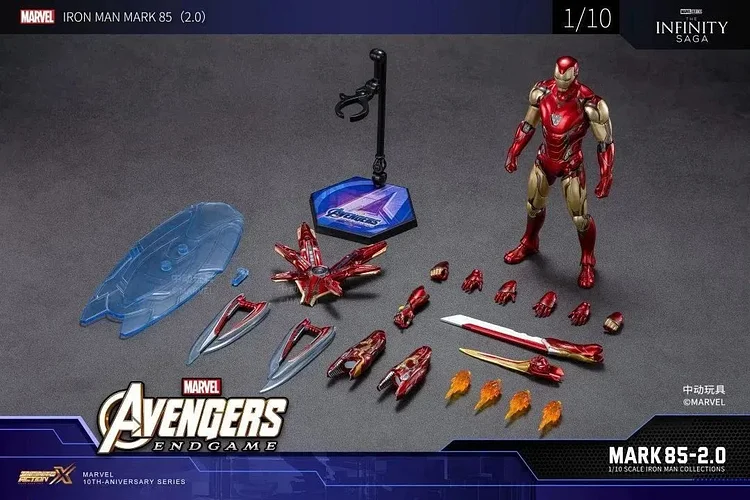 PRE-ORDER ZD Toys Marvel Infinity Saga Iron Man Mark MK85 Ver 2.0 (1907-85)  1/10 Action Figure