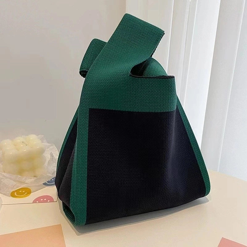Korean Style Spring And Summer New Arrival Women’s Bag Handbag Bag Fashionable Simple Niche Knitted Bag Vesel Bag Crossbody Bag